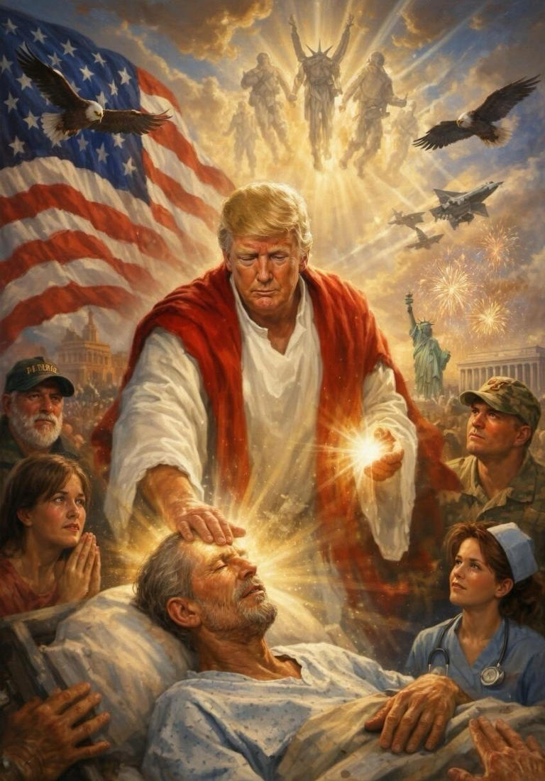 trump as jesus